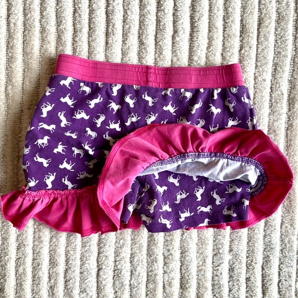 2 pairs of skorts (skirts with shorts), girls size 4T, GUC - Picture 3 of 9